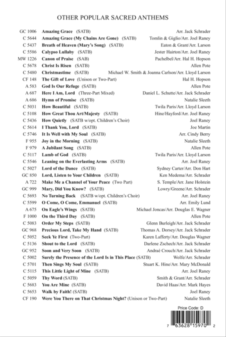 The Potter's Hand Choir scores gallery preview page 12