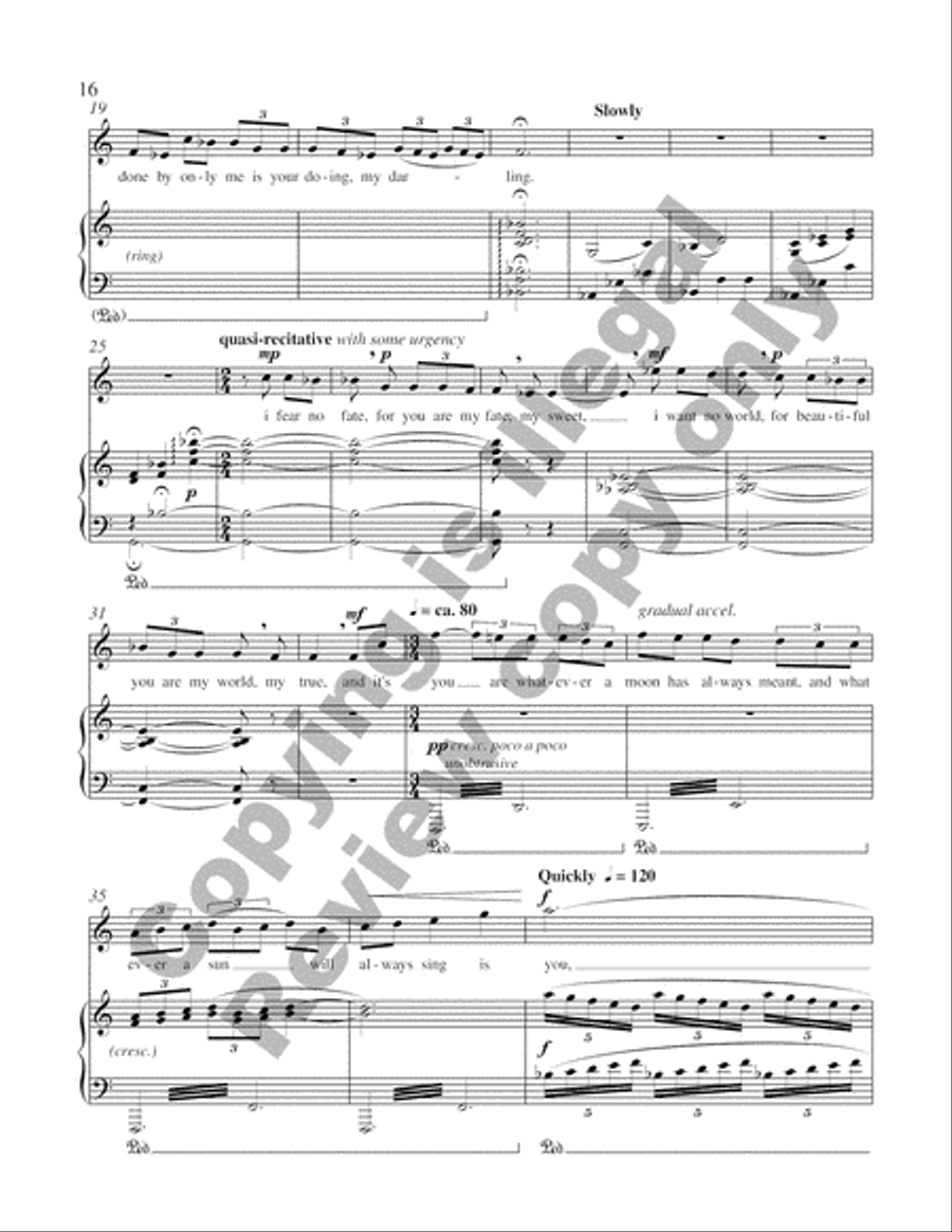 Three Songs High Voice scores gallery preview page 14
