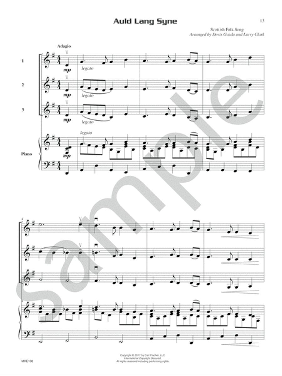 Compatible Trios for Christmas Piano Solo scores gallery preview page 7