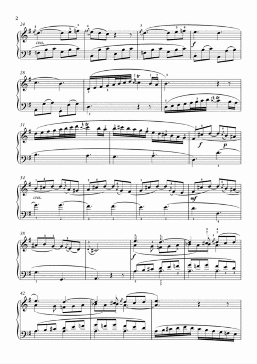 Scarlatti-Sonata in G-Major L.453 K.433(piano) Piano Solo scores gallery preview page 3