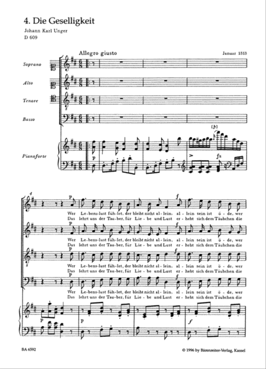 Mehrstimmige Gesange for Mixed Voices and Piano Mixed Choir scores gallery preview page 3