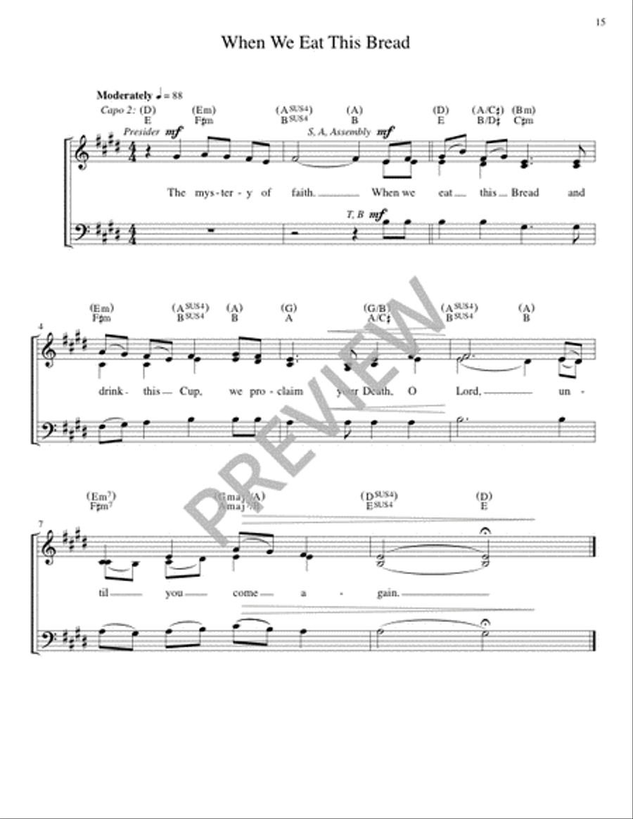 The Glendalough Mass - Guitar edition Guitar scores gallery preview page 16