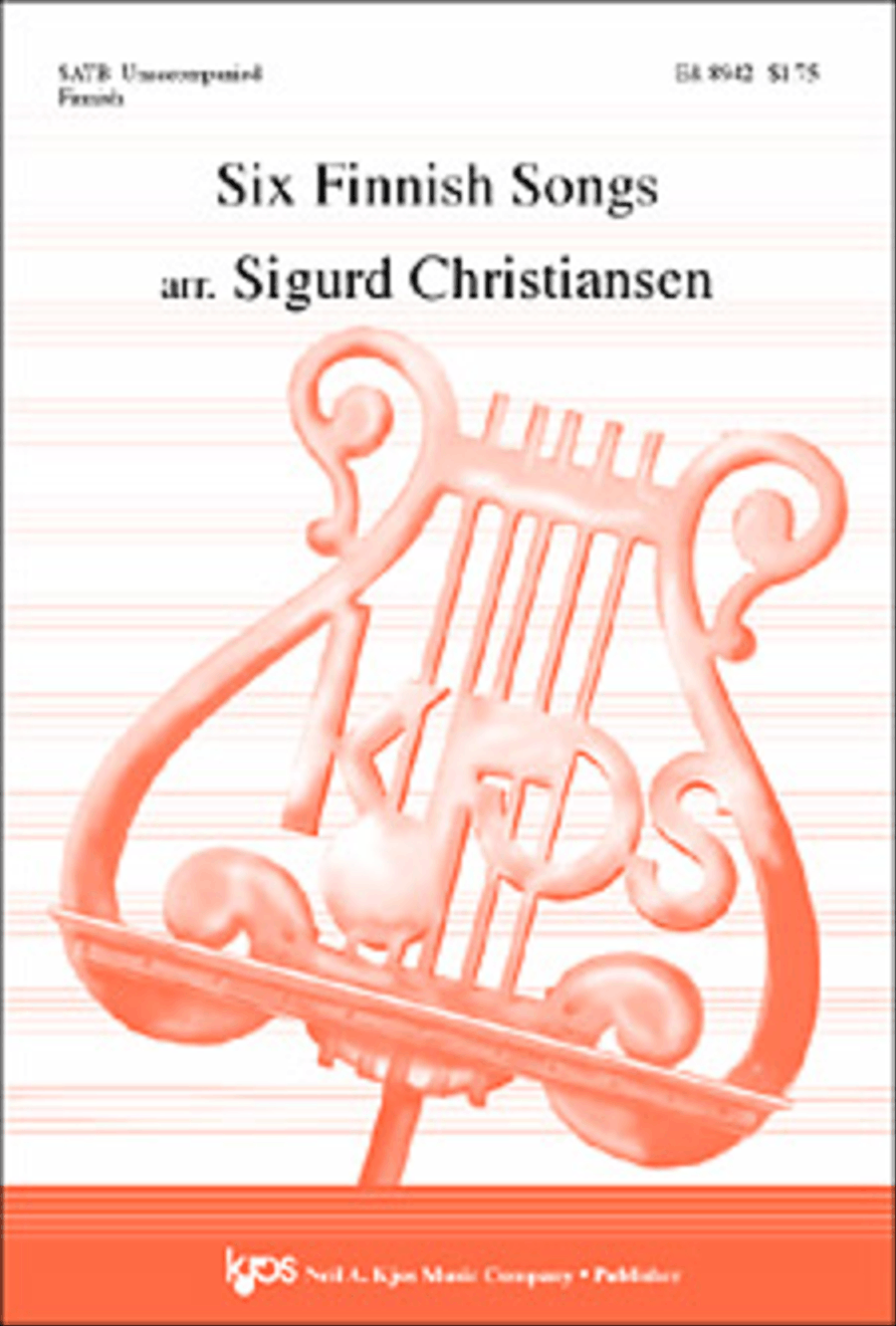 Six Finnish Songs Six Finnish Songs 4-Part scores gallery preview page 1