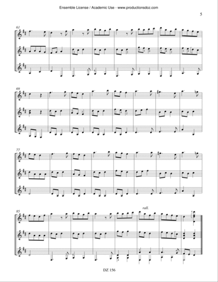 Pour jouer à trois Guitar Ensemble scores gallery preview page 5