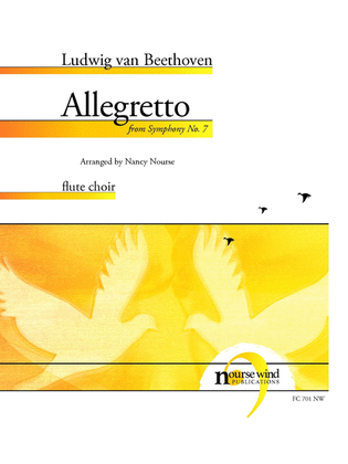 Book cover for Allegretto from Symphony No. 7 for Flute Choir