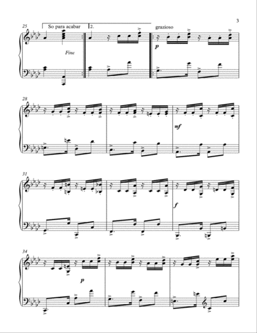 O ALVORECER Piano Solo scores gallery preview page 3