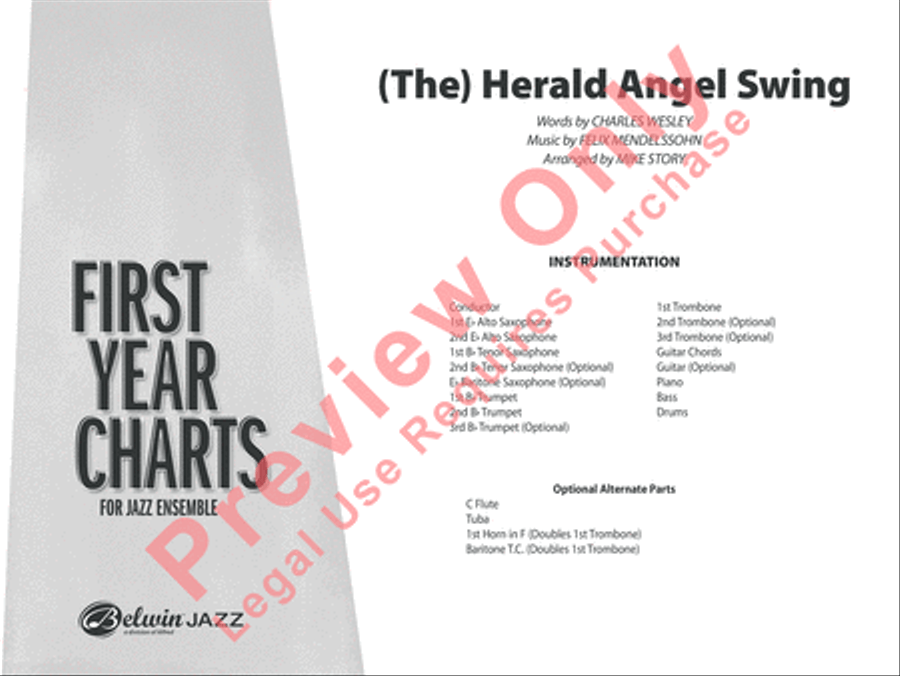 (The) Herald Angel Swing Jazz Ensemble scores gallery preview page 2