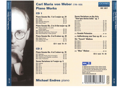 Carl Maria Von Weber: Piano Wo