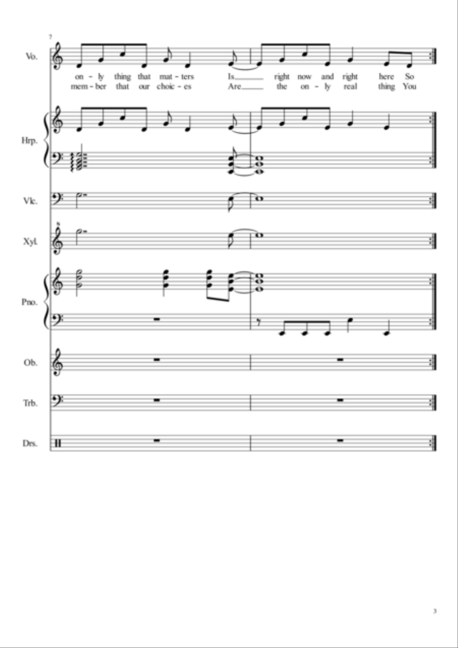 The Only Thing That Matters Large Ensemble scores gallery preview page 3