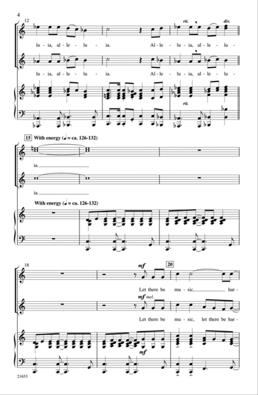 Let There Be Music 2-Part scores gallery preview page 4