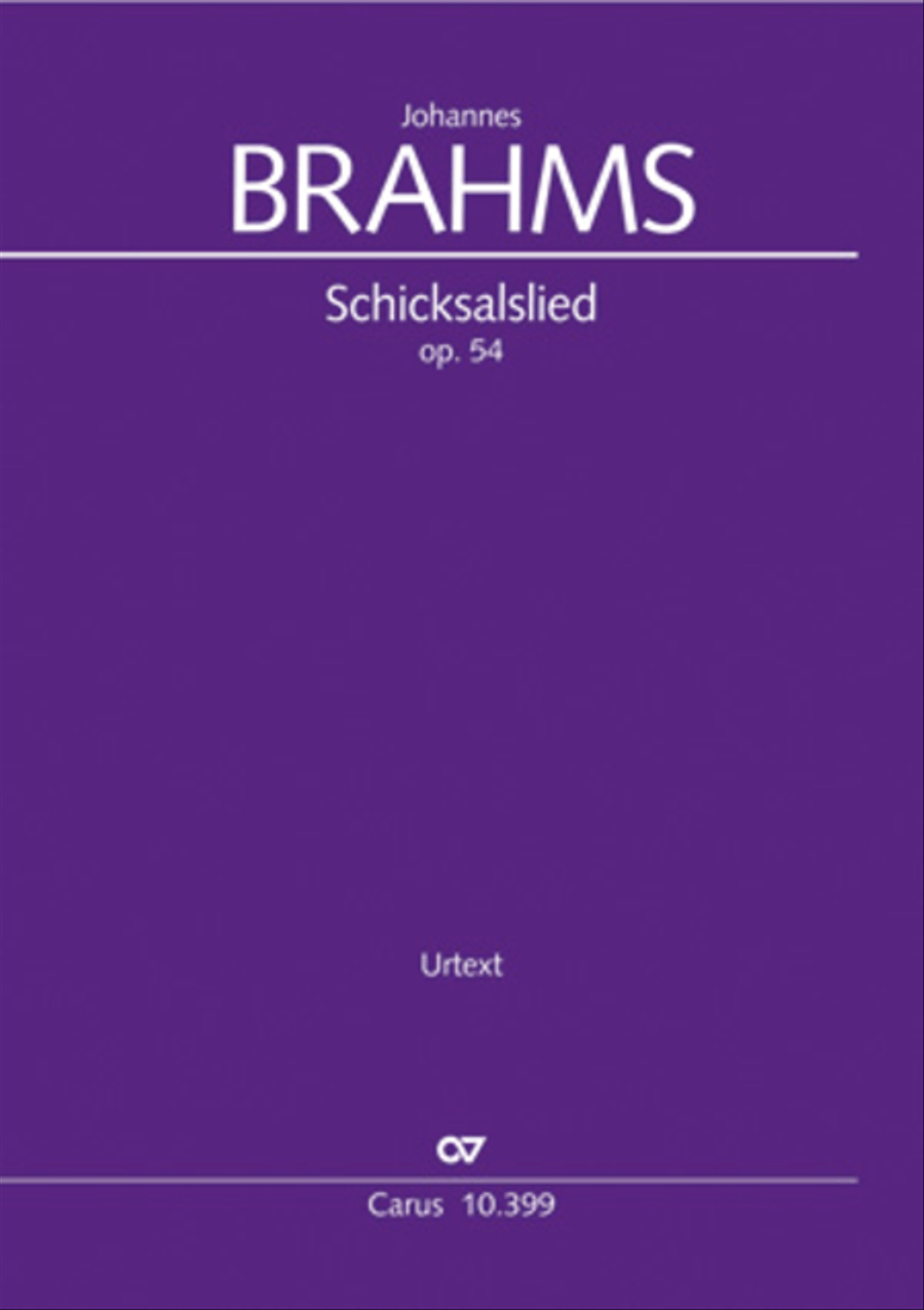 Schicksalslied, Op. 54 4-Part scores gallery preview page 1