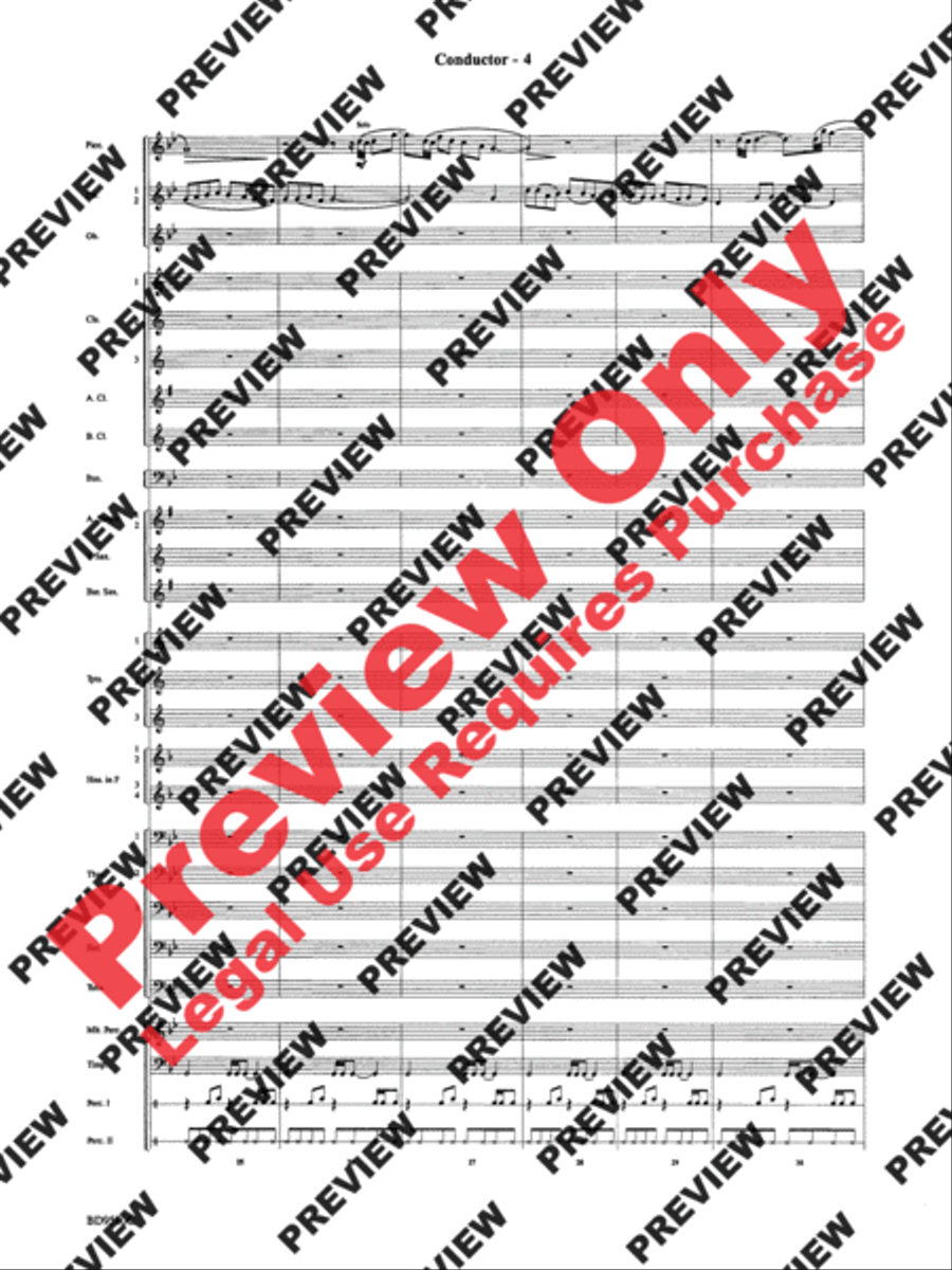 Twas in the Moon of Wintertime Concert Band scores gallery preview page 6