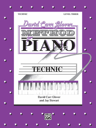 Book cover for David Carr Glover Method for Piano Technic