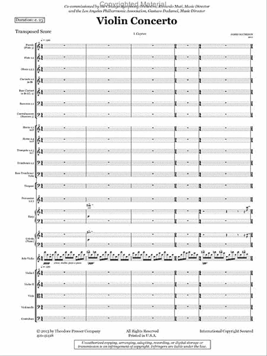 Violin Concerto Orchestra scores gallery preview page 2