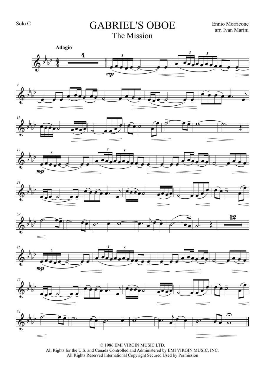 Gabriel's Oboe Small Ensemble scores gallery preview page 5