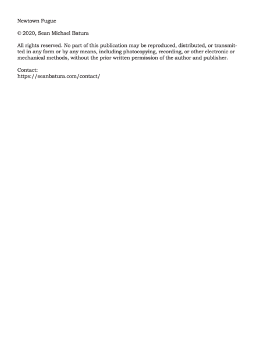 Newtown Fugue (Guitar Trio) Guitar Ensemble scores gallery preview page 2