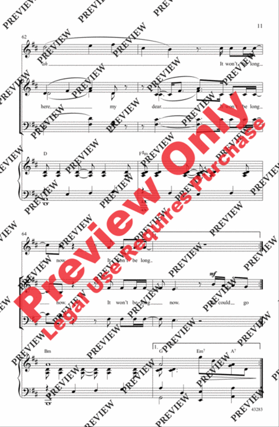 Clouds - SoundTrax CD (CD only) Choir scores gallery preview page 11