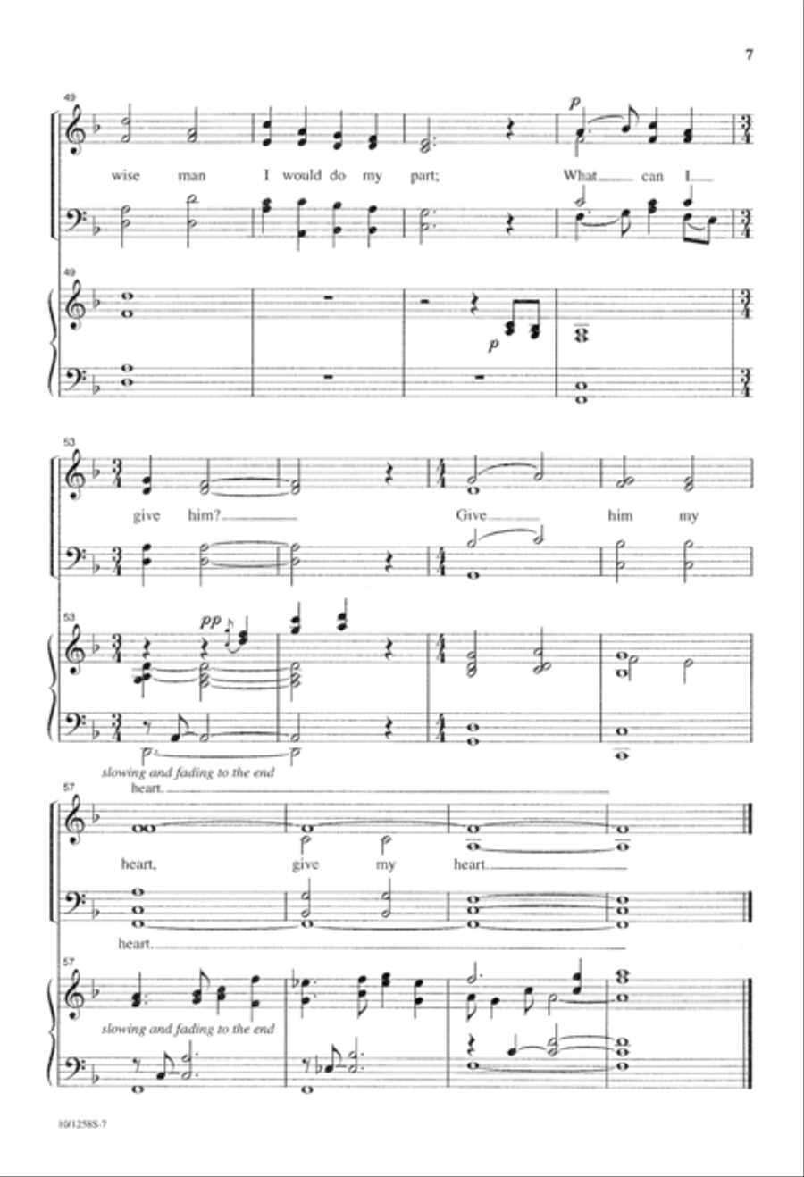 In the Bleak Midwinter 4-Part scores gallery preview page 7