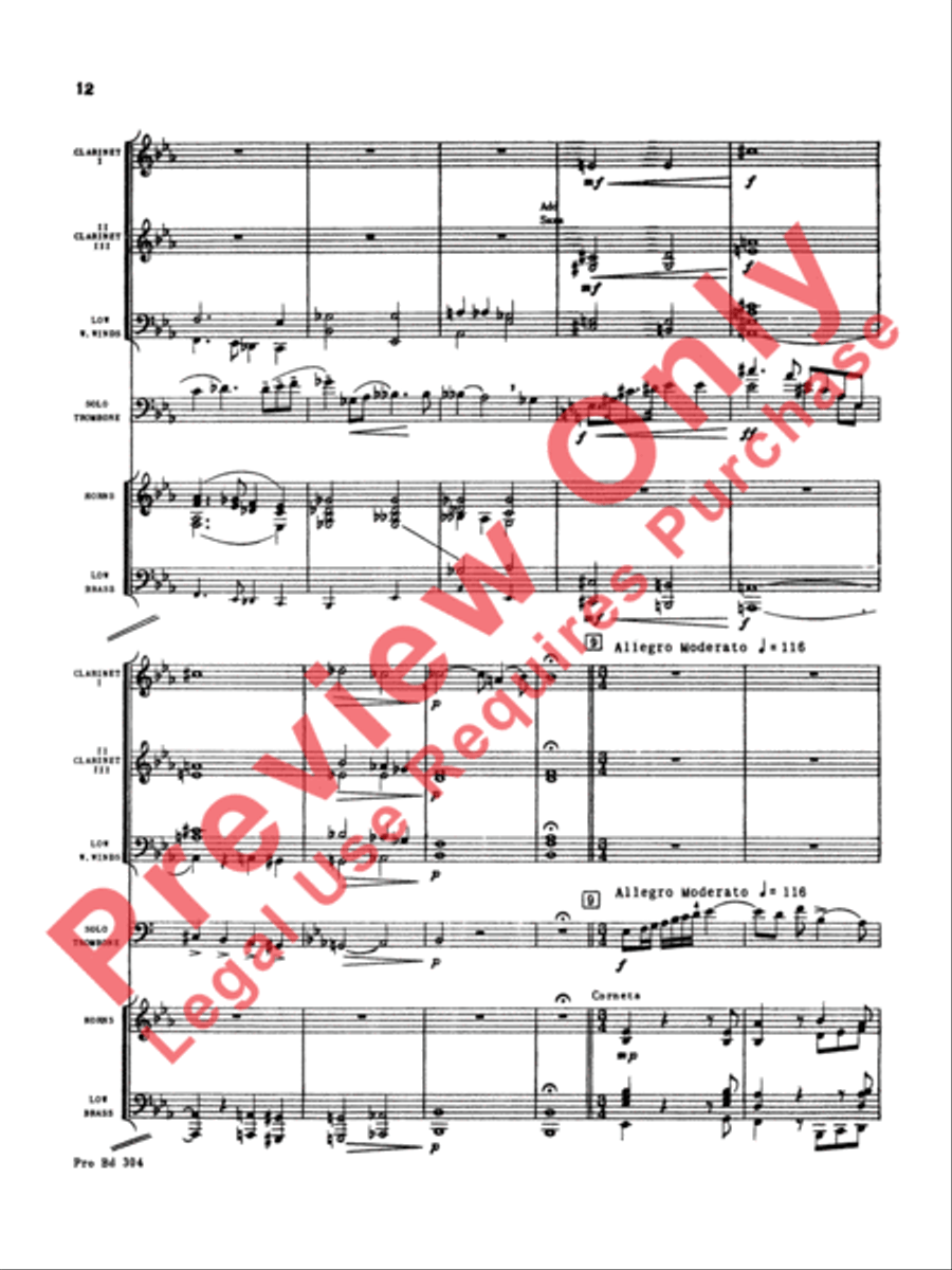 Morceau Symphonique Concert Band scores gallery preview page 13