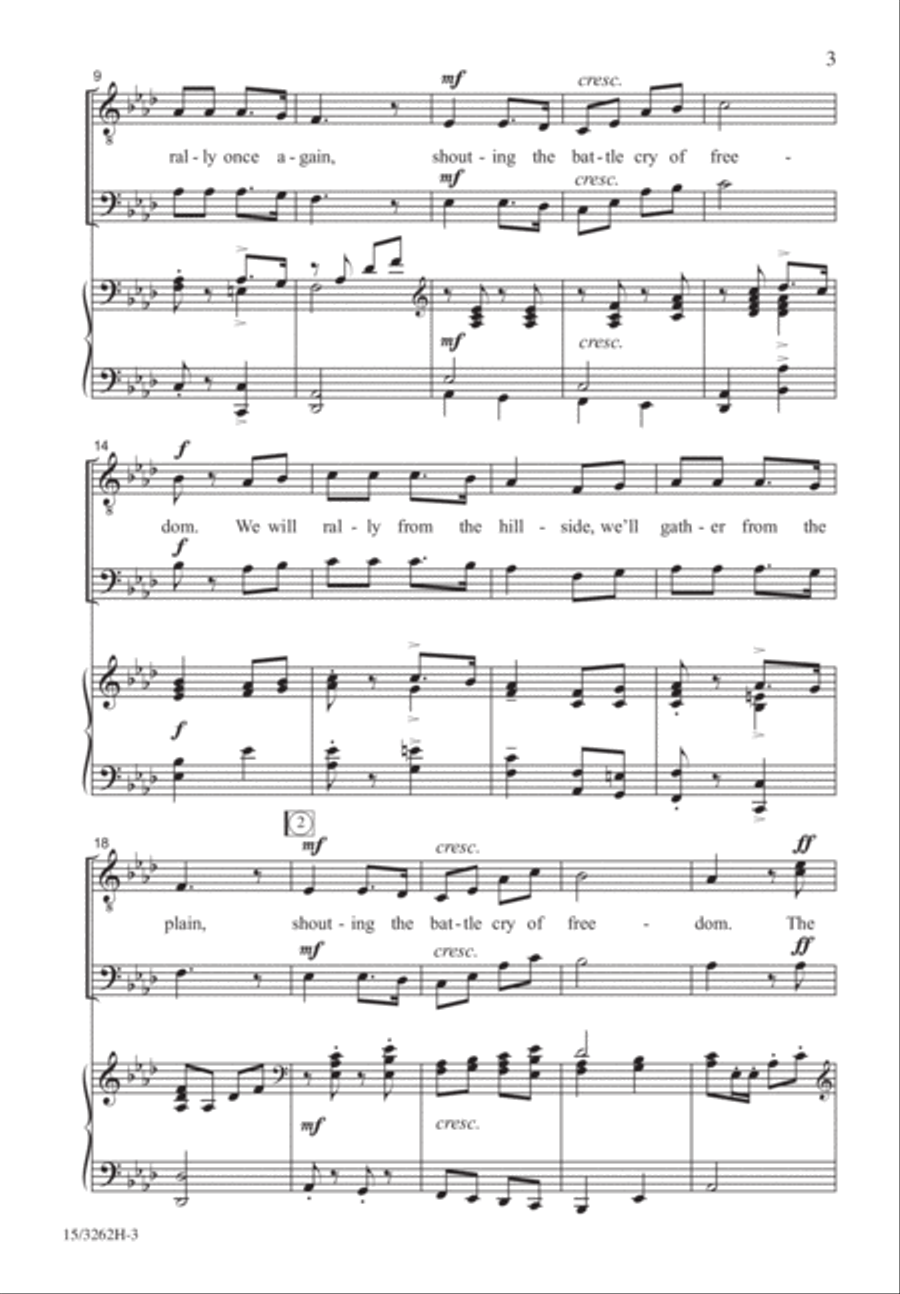 Battle Cry of Freedom TTB scores gallery preview page 3