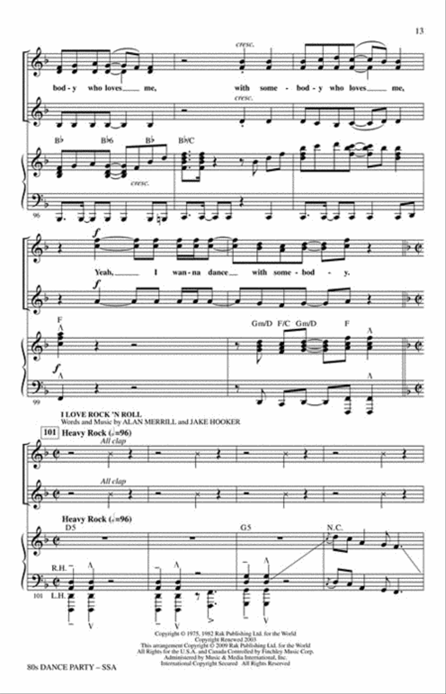 80s Dance Party SSA scores gallery preview page 3