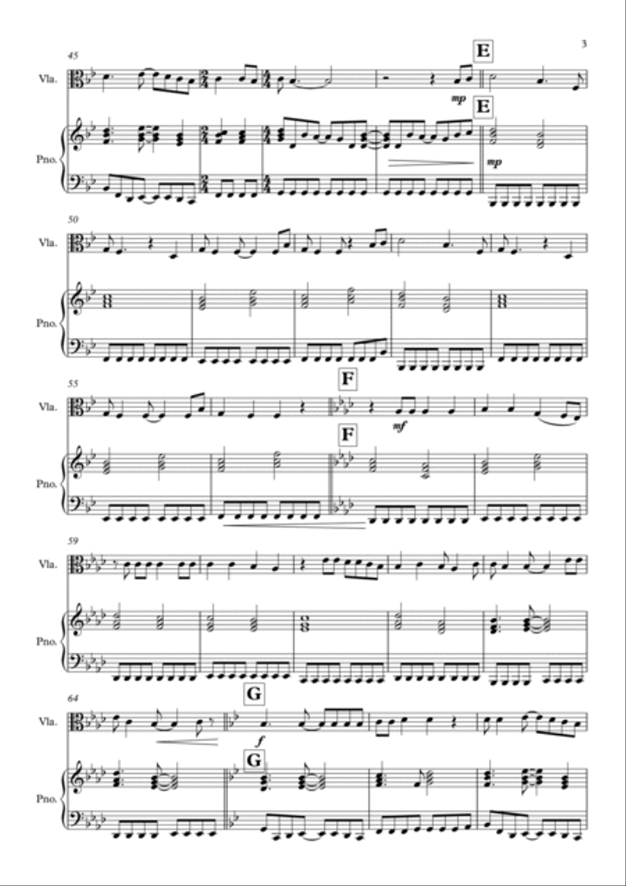 Heaven Is A Place On Earth Viola scores gallery preview page 3