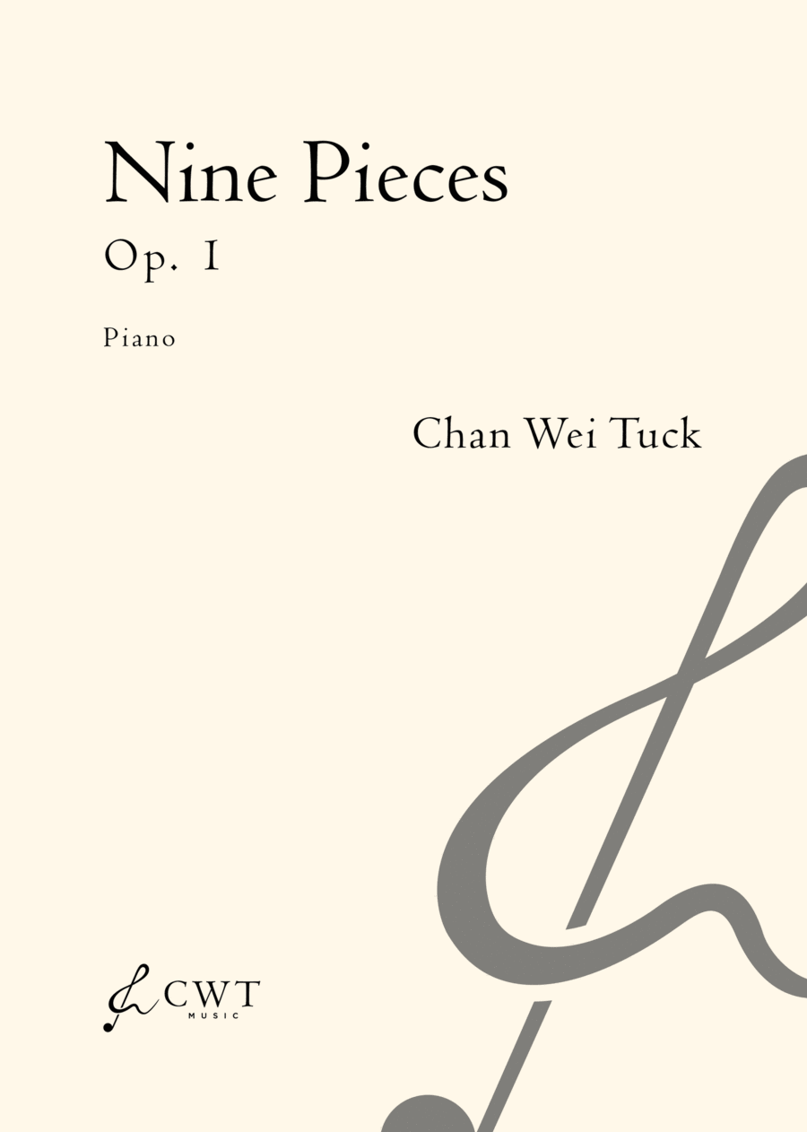 Nine Pieces for Piano, Op. 1 Piano Solo scores gallery preview page 1