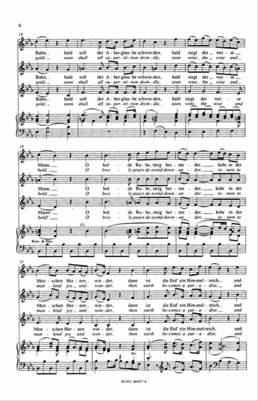 Scene from Die Zauberflöte 4-Part scores gallery preview page 3