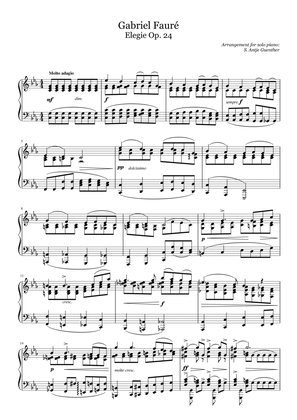 Élégie Op. 24, c-minor