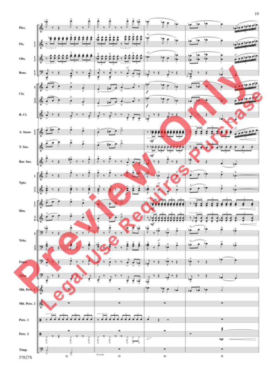 The Winged Stallion Concert Band scores gallery preview page 20