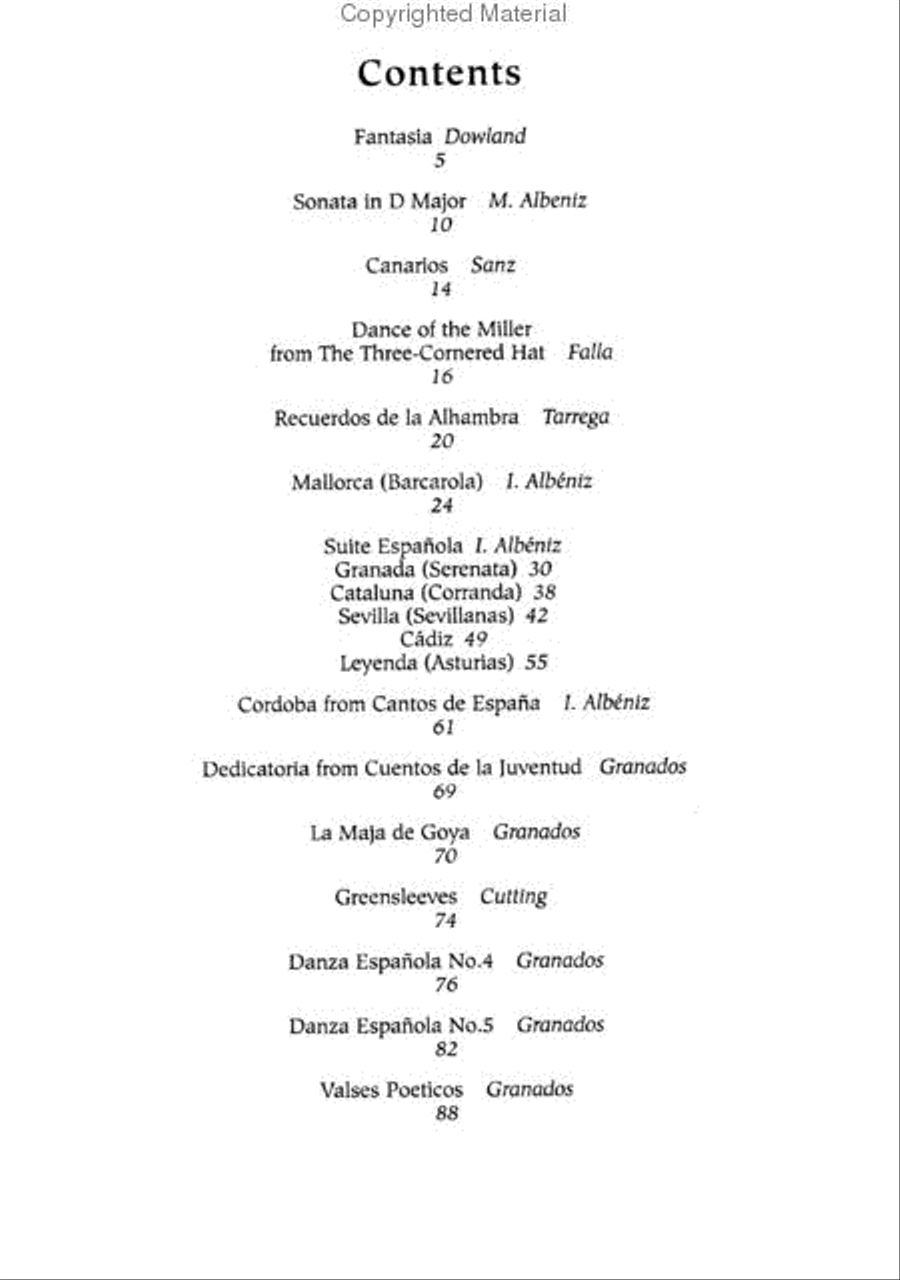 Classical Guitar Masterpieces Acoustic Guitar scores gallery preview page 2