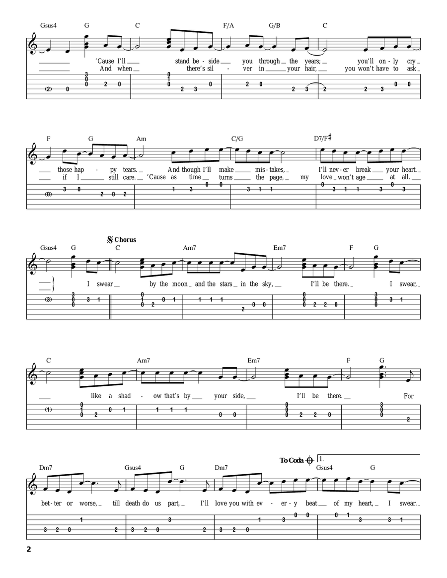 I Swear Acoustic Guitar scores gallery preview page 2