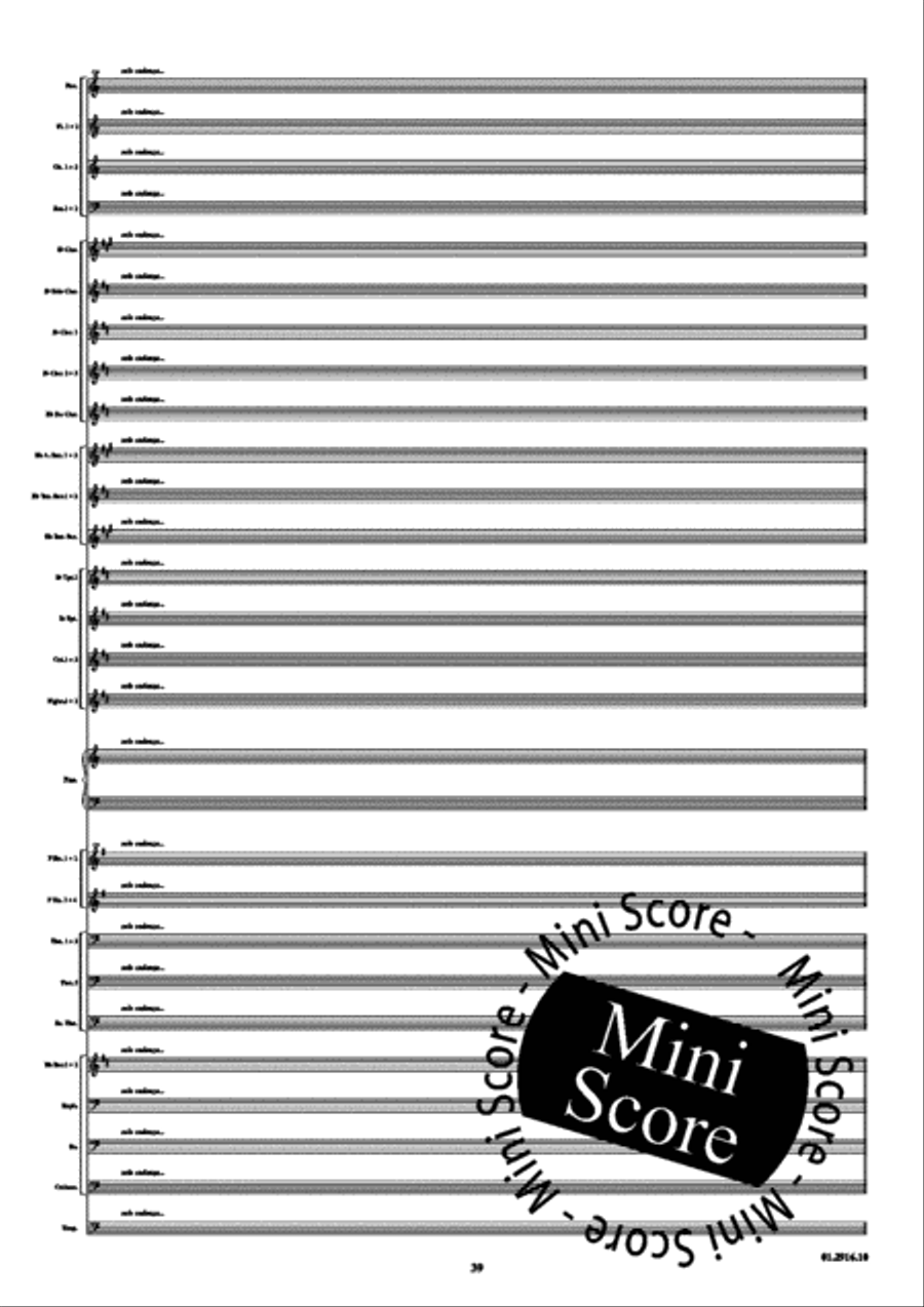 Piano Concerto opus 16 A Minor Concert Band scores gallery preview page 43