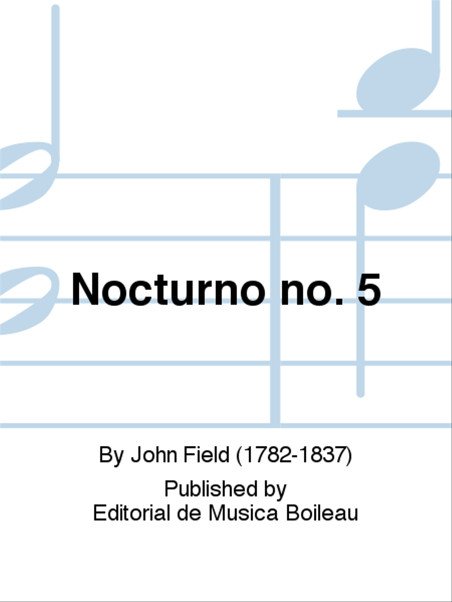 Nocturno no. 5 Piano Solo scores gallery preview page 1