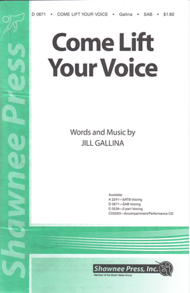 Book cover for Come Lift Your Voice
