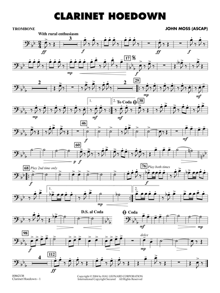 Clarinet Hoedown - Trombone