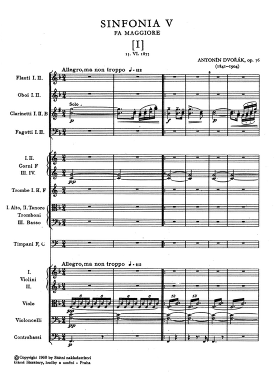 Symphony No. 5 F major op. 76
