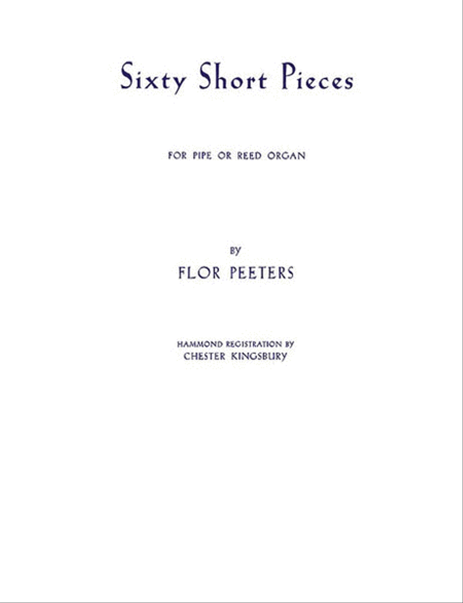 Sixty Short Pieces