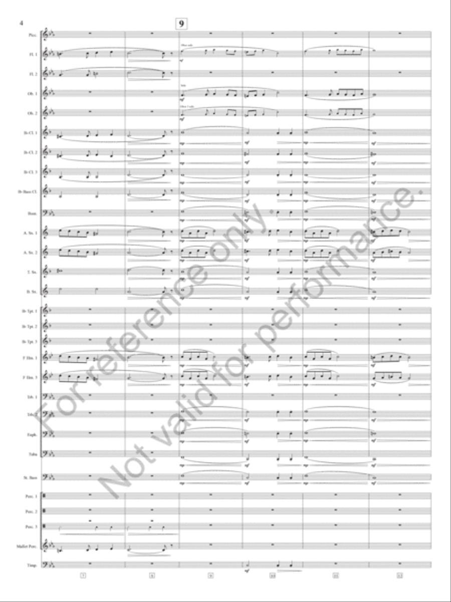 Slavonic Chorale And Dance Concert Band scores gallery preview page 5