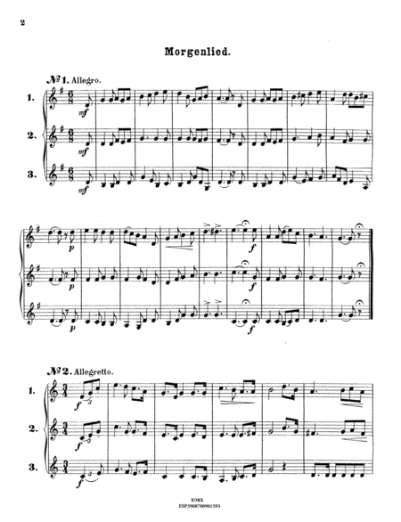 30 Trios nach vershiedenen Melodien fur 3 cornets a pistons