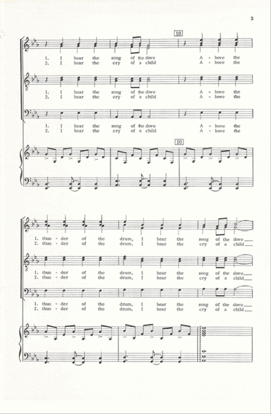 Song of the Dove Divisi scores gallery preview page 3