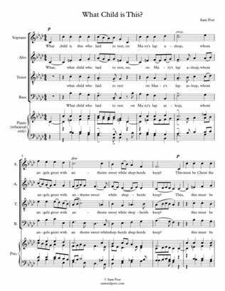 What Child is This (SATB), op. 46, #2