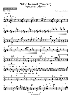 Galop Infernal (Can-can) (LEAD SHEET) Orpheus in the Underworld [Jacques Offenbach]