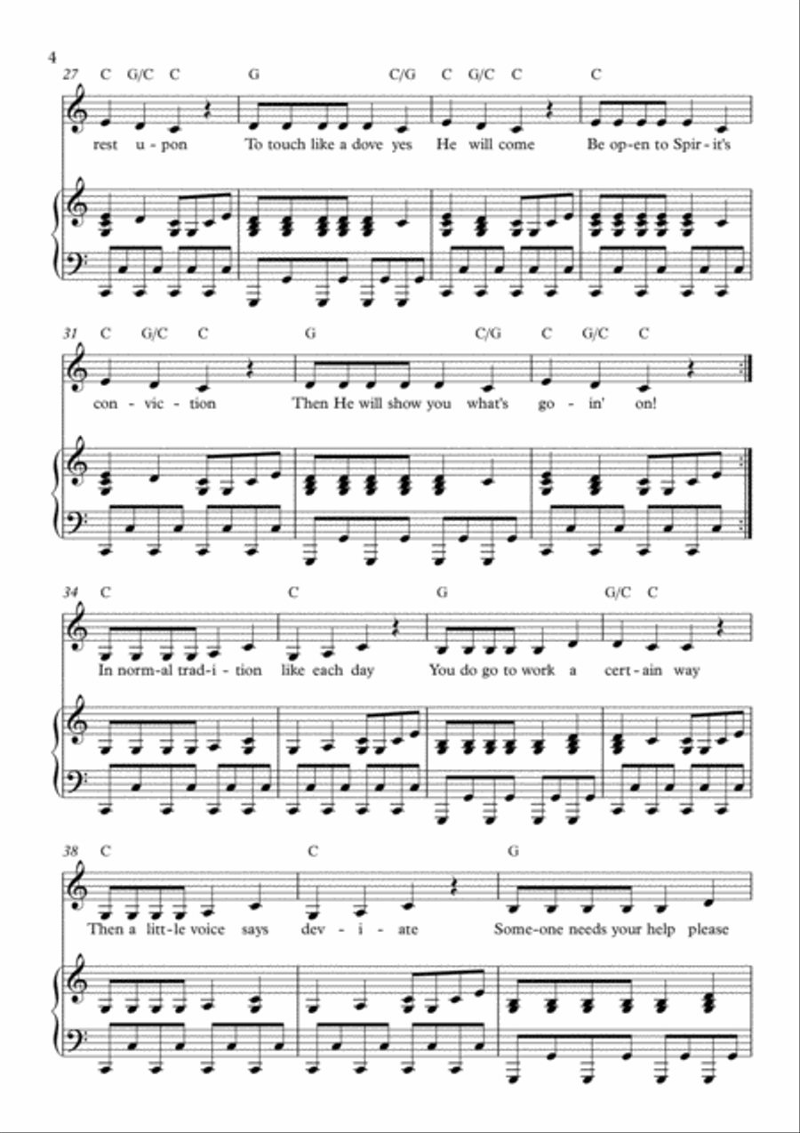 Ask The Holy Spirit Ask The Holy Spirit Voice scores gallery preview page 4
