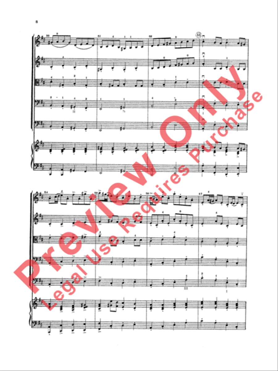 Concerto in D Major String Orchestra scores gallery preview page 9