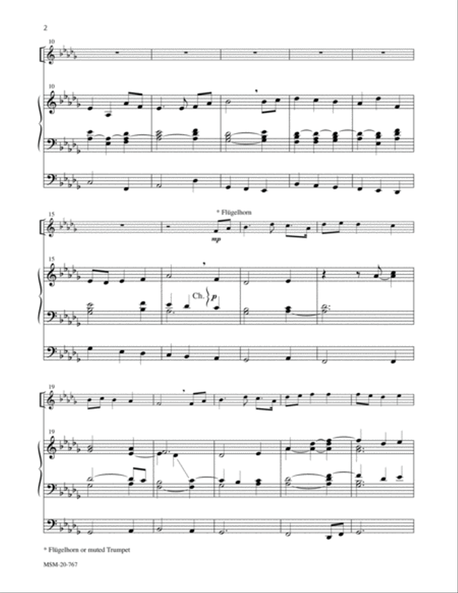 Festival Prelude on Thaxted for Trumpet and Organ (Downloadable)