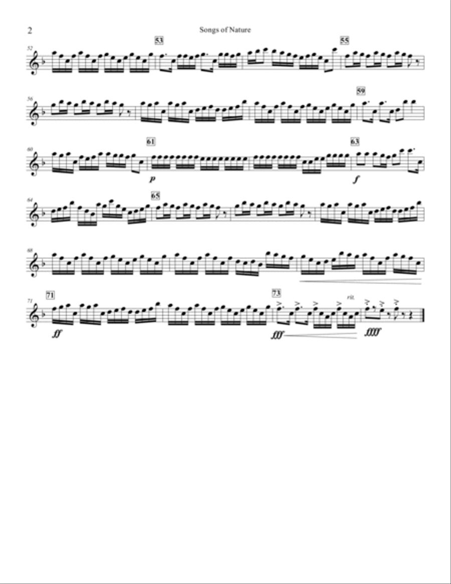Songs of Nature Songs of Nature Woodwind Quartet scores gallery preview page 6