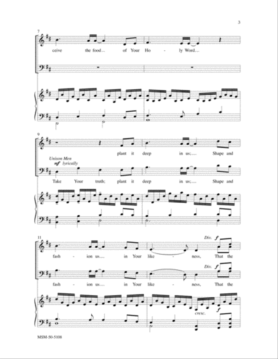 Speak, O Lord 4-Part scores gallery preview page 3