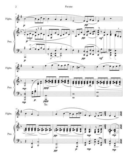 Maurice Ravel: Pavane Pour Une Infante Défunte, M.19 for Flugelhorn and Piano