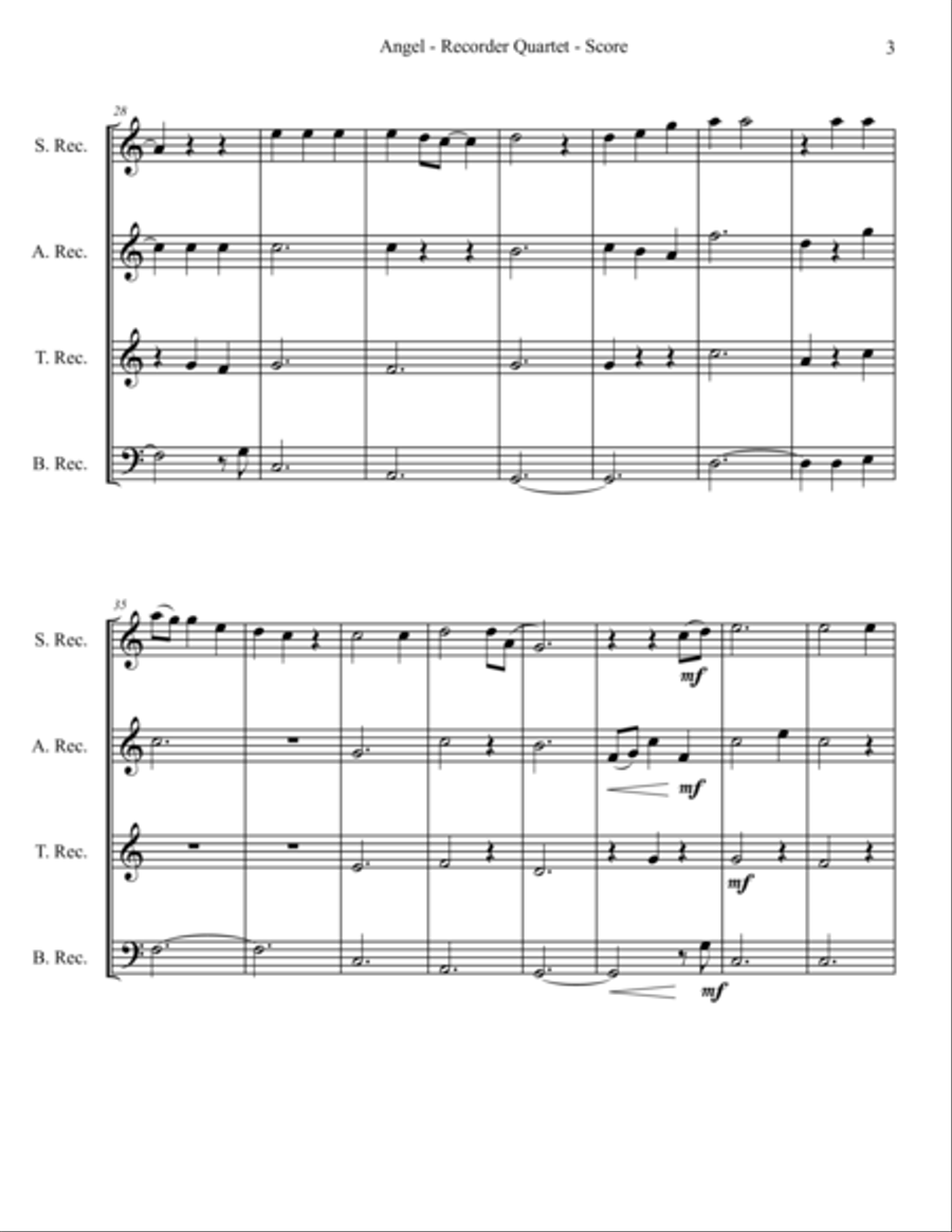 Angel Woodwind Quartet scores gallery preview page 3